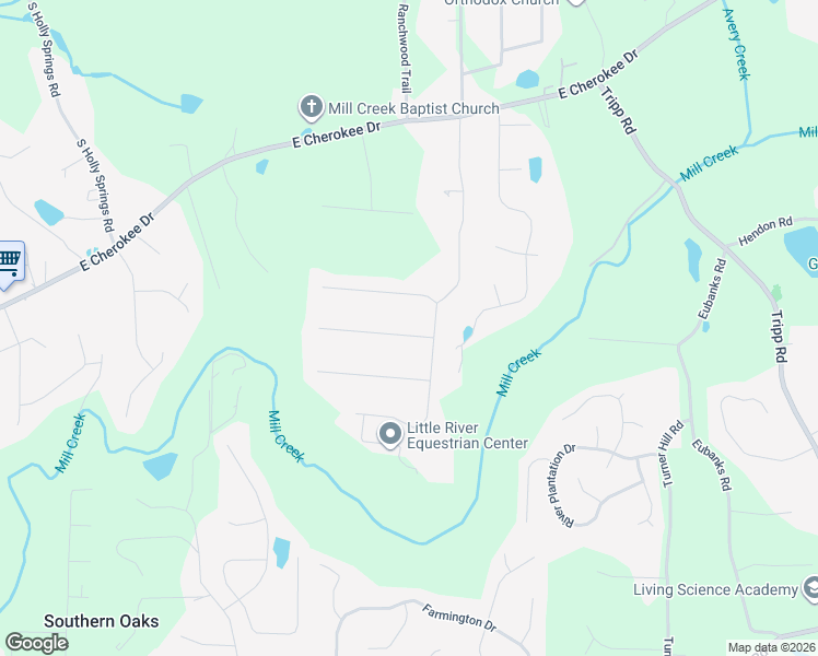 map of restaurants, bars, coffee shops, grocery stores, and more near 306 West Lane in Woodstock