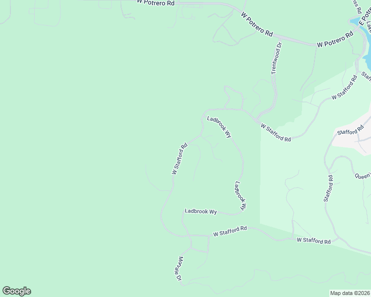 map of restaurants, bars, coffee shops, grocery stores, and more near 508 West Stafford Road in Thousand Oaks