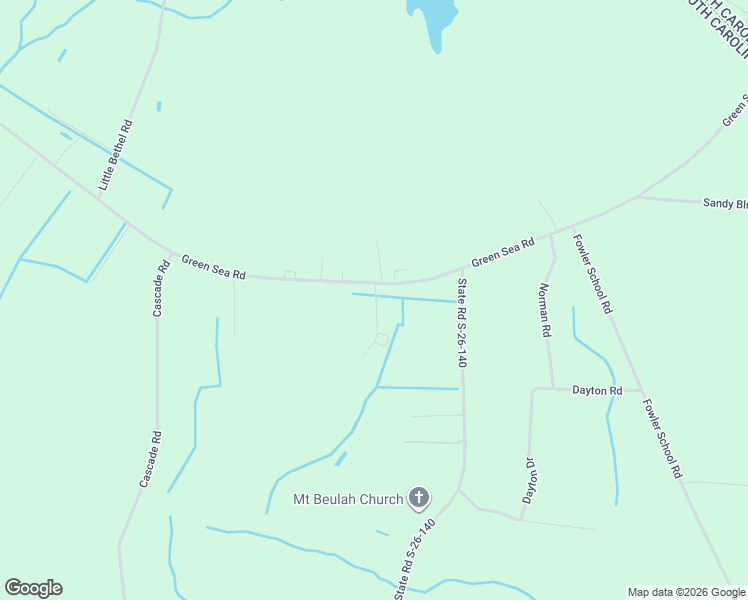 map of restaurants, bars, coffee shops, grocery stores, and more near 3770 Green Sea Road in Green Sea