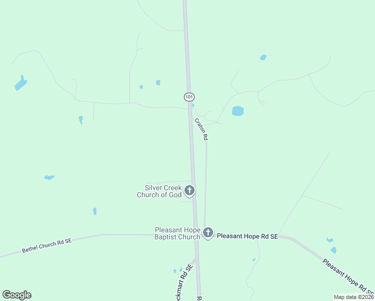 map of restaurants, bars, coffee shops, grocery stores, and more near 5712 Rockmart Road Southeast in Silver Creek