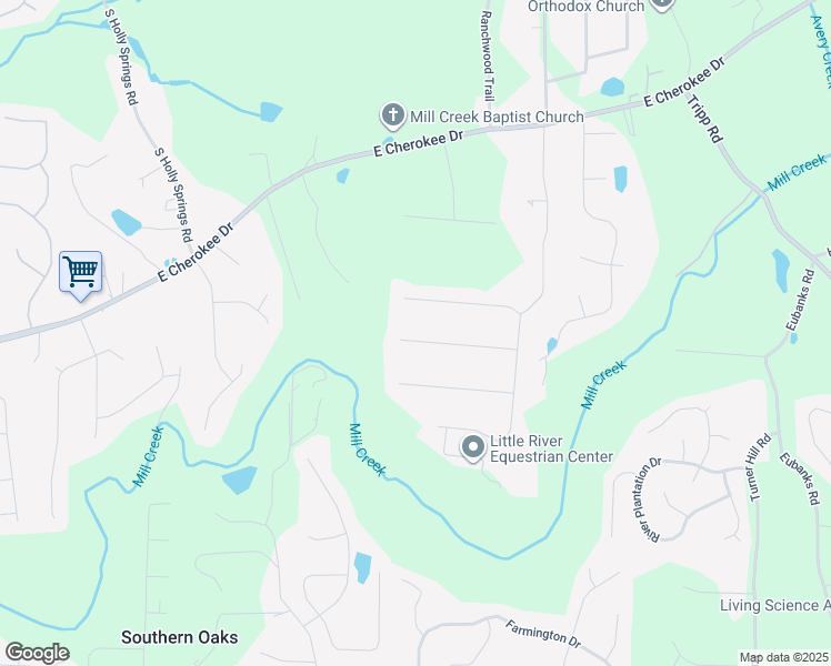 map of restaurants, bars, coffee shops, grocery stores, and more near 324 West Lane in Woodstock