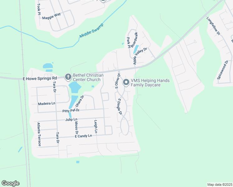 map of restaurants, bars, coffee shops, grocery stores, and more near 1412 Keith Circle in Florence