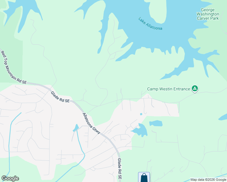 map of restaurants, bars, coffee shops, grocery stores, and more near 4520 Bartow Carver Road Southeast in Acworth