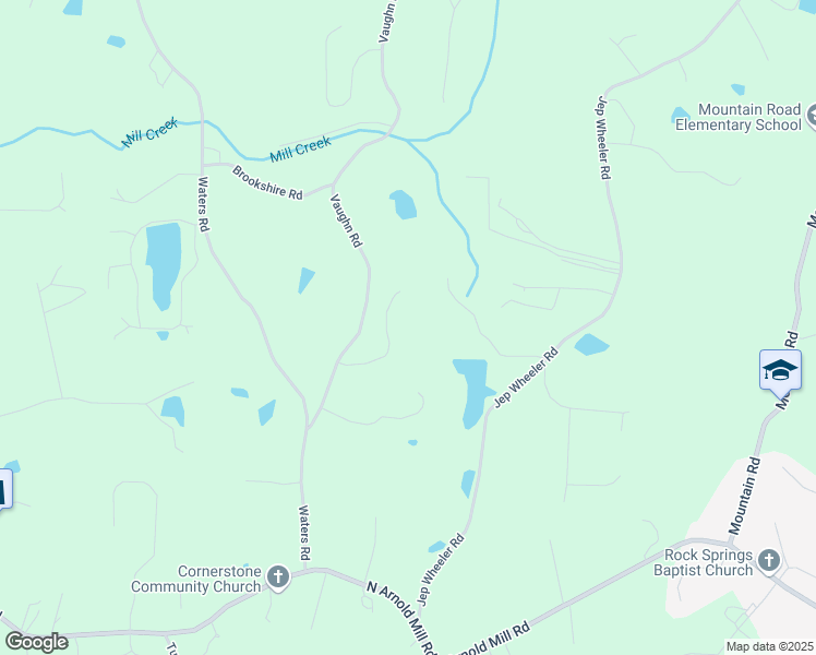 map of restaurants, bars, coffee shops, grocery stores, and more near 5524 Vaughn Road in Woodstock