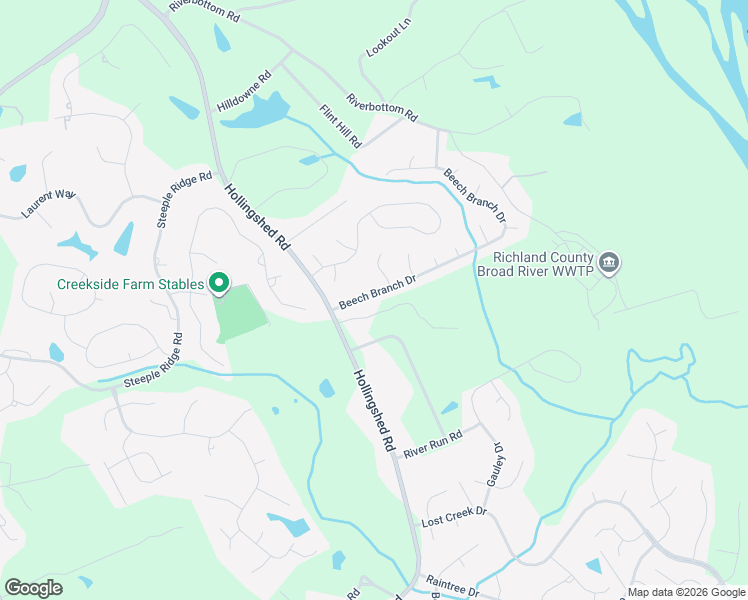 map of restaurants, bars, coffee shops, grocery stores, and more near 2266 Hollingshed Road in Irmo