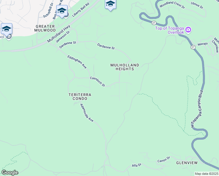 map of restaurants, bars, coffee shops, grocery stores, and more near 22248 Cairnloch Street in Calabasas