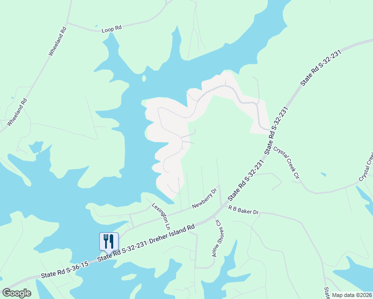 map of restaurants, bars, coffee shops, grocery stores, and more near 459 Smallwood Drive in Chapin