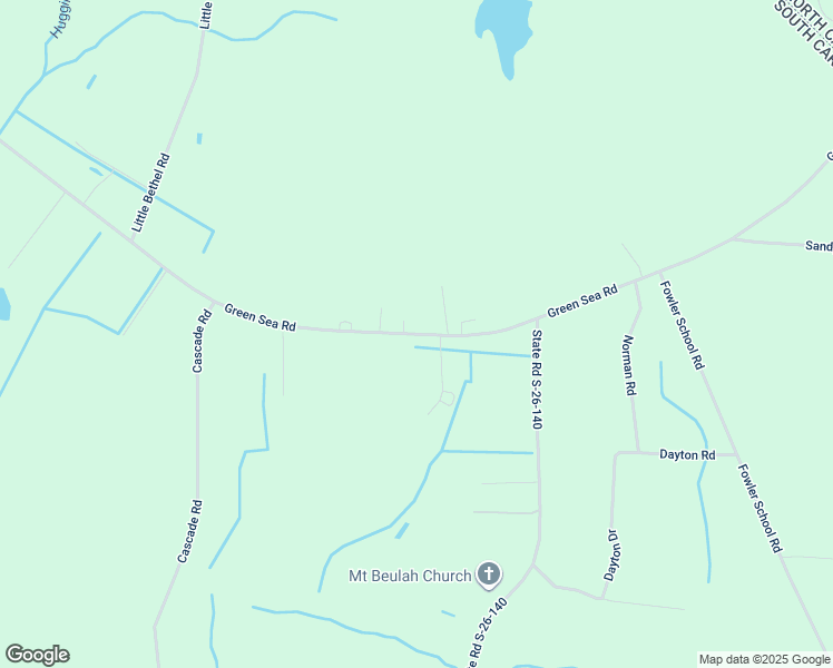 map of restaurants, bars, coffee shops, grocery stores, and more near 3770 Green Sea Road in Green Sea