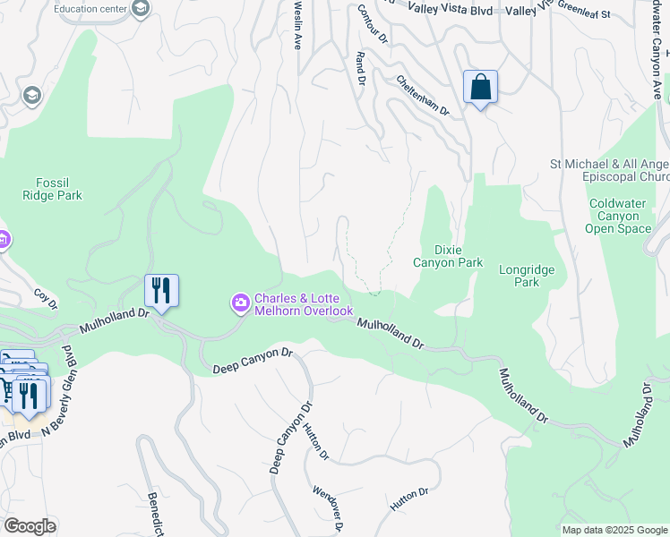 map of restaurants, bars, coffee shops, grocery stores, and more near 3337 Beverly Ranch Road in Beverly Hills
