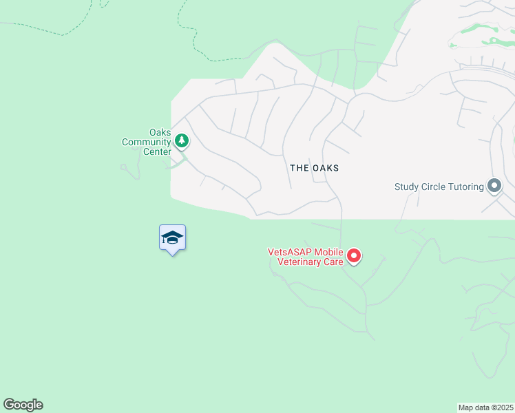 map of restaurants, bars, coffee shops, grocery stores, and more near 25431 Prado De Las Fresas in Calabasas