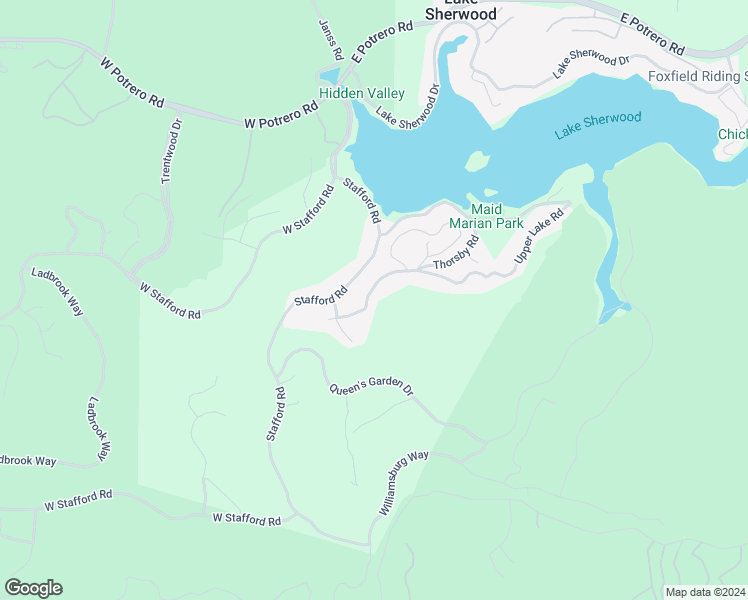 map of restaurants, bars, coffee shops, grocery stores, and more near 40 Upper Lake Road in Lake Sherwood