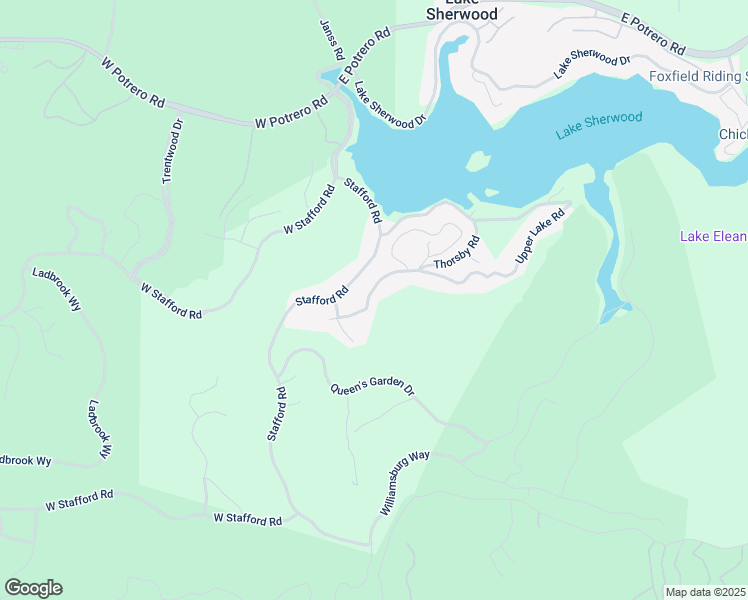 map of restaurants, bars, coffee shops, grocery stores, and more near 40 Upper Lake Road in Lake Sherwood