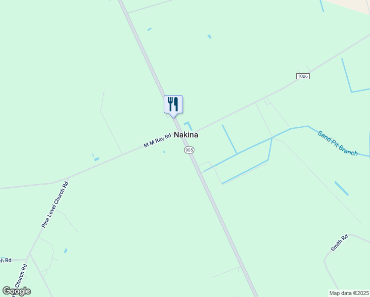 map of restaurants, bars, coffee shops, grocery stores, and more near 7906 7 Creeks Highway in Nakina