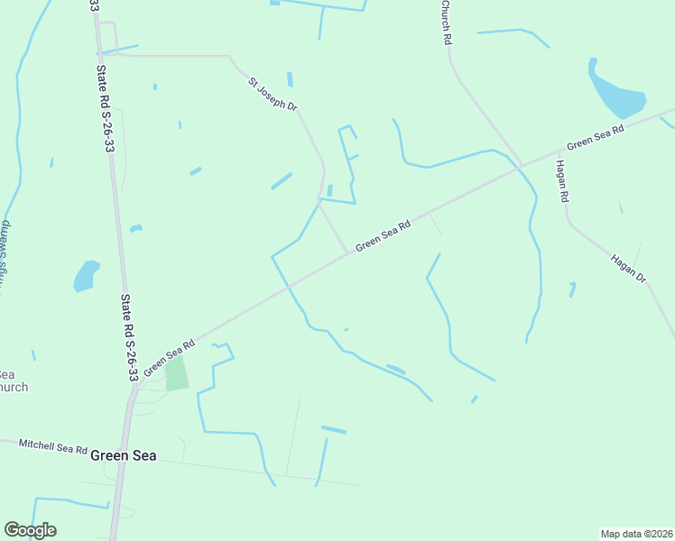 map of restaurants, bars, coffee shops, grocery stores, and more near 1572 Green Sea Road in Green Sea