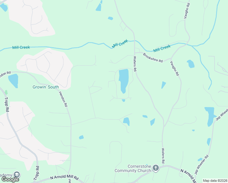 map of restaurants, bars, coffee shops, grocery stores, and more near 230 Waters Lake Drive in Woodstock