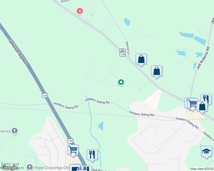 map of restaurants, bars, coffee shops, grocery stores, and more near in Jefferson