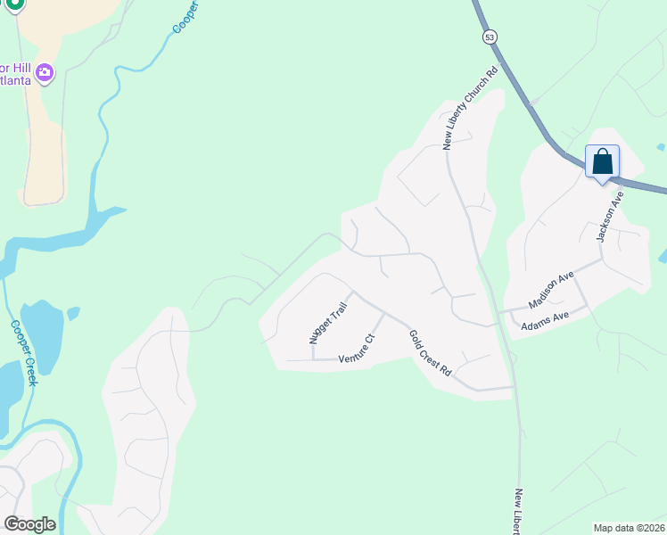 map of restaurants, bars, coffee shops, grocery stores, and more near 606 Gold Crest Road in Braselton
