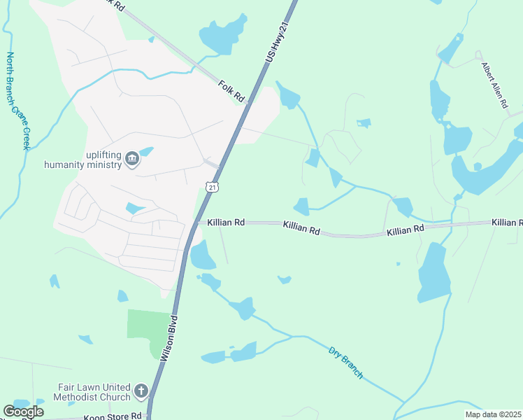 map of restaurants, bars, coffee shops, grocery stores, and more near 145 Killian Road in Columbia