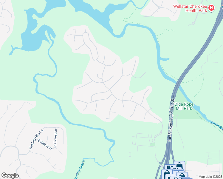 map of restaurants, bars, coffee shops, grocery stores, and more near 324 Santa Anita Avenue in Woodstock