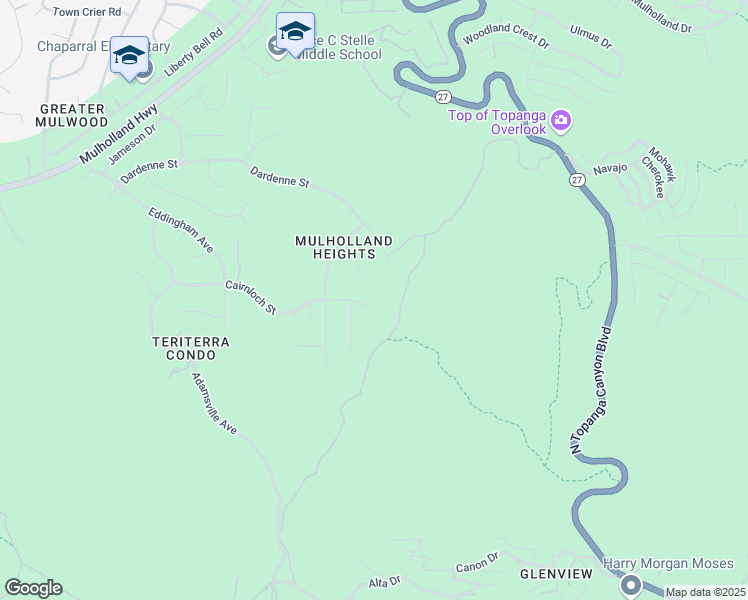 map of restaurants, bars, coffee shops, grocery stores, and more near 22107 Cairnloch Street in Calabasas