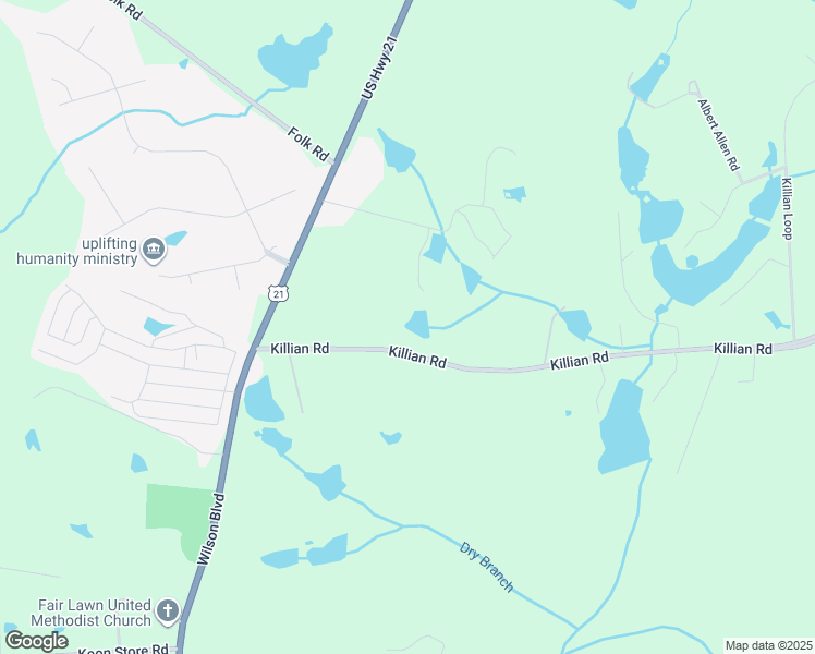 map of restaurants, bars, coffee shops, grocery stores, and more near 145 Killian Road in Columbia