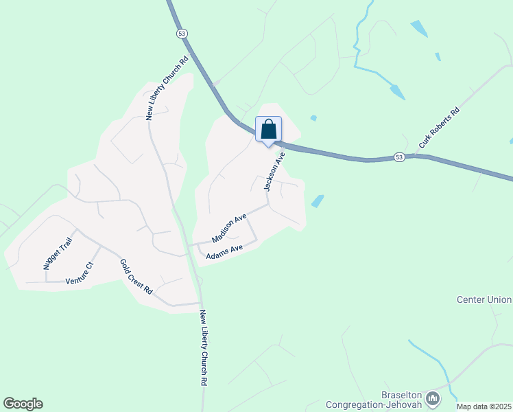 map of restaurants, bars, coffee shops, grocery stores, and more near 926 Madison Avenue in Braselton