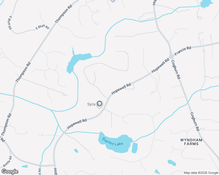map of restaurants, bars, coffee shops, grocery stores, and more near 14470 Hopewell Road in Alpharetta