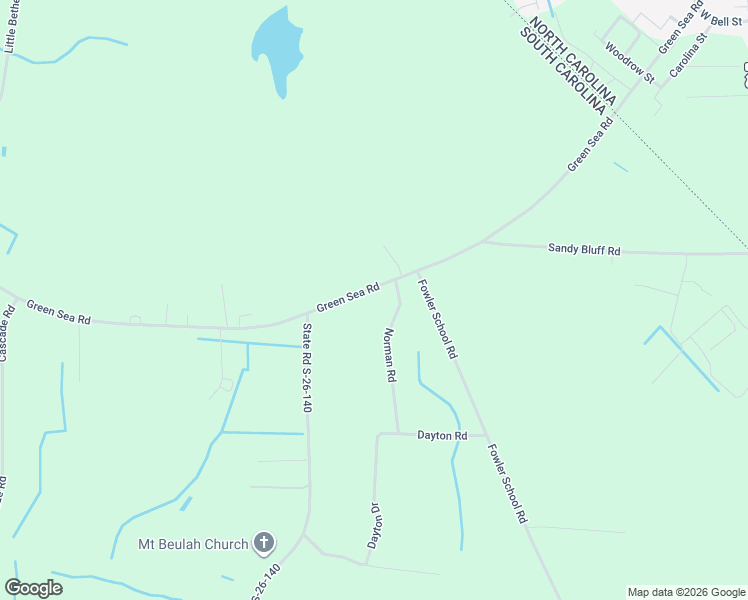 map of restaurants, bars, coffee shops, grocery stores, and more near 3955 Green Sea Road in Green Sea