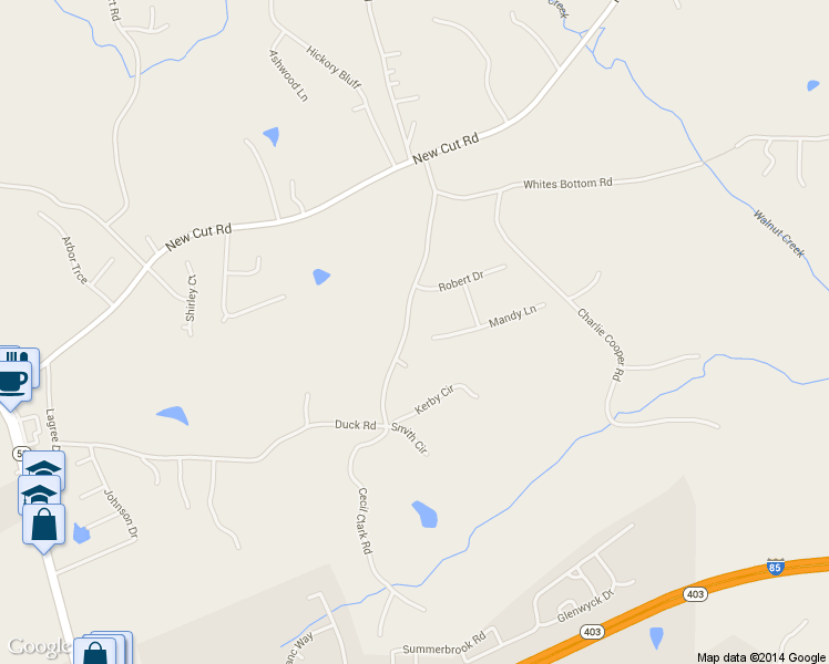 map of restaurants, bars, coffee shops, grocery stores, and more near 106 Kerby Circle in Braselton