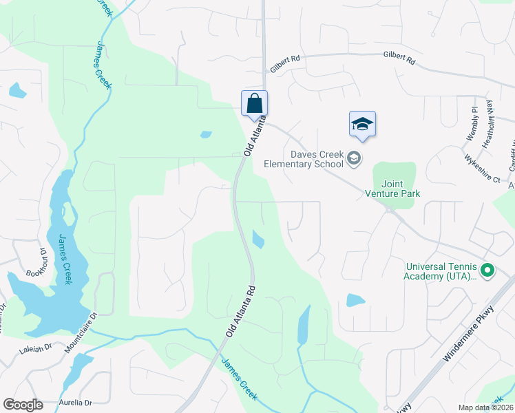 map of restaurants, bars, coffee shops, grocery stores, and more near 2210 Lodge Court in Cumming