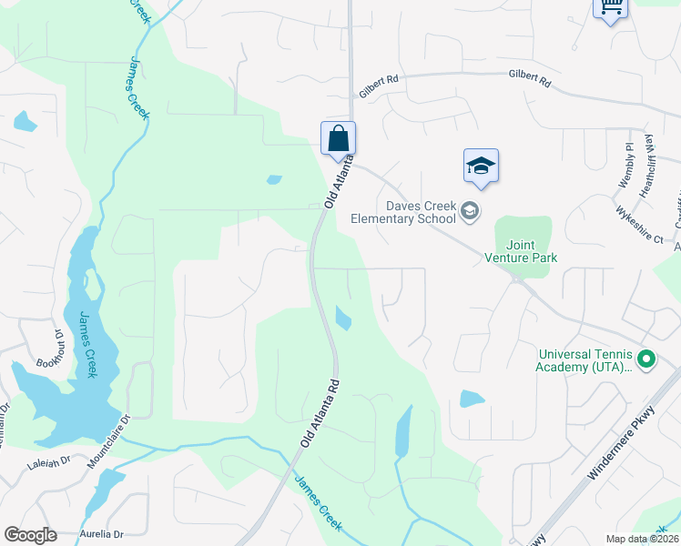 map of restaurants, bars, coffee shops, grocery stores, and more near 2210 Lodge Court in Cumming