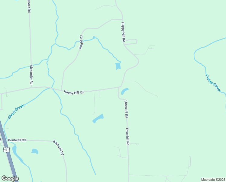 map of restaurants, bars, coffee shops, grocery stores, and more near 1761 Thornhill Road in Boaz