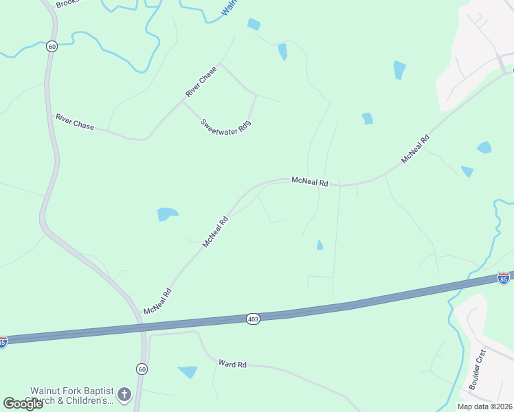 map of restaurants, bars, coffee shops, grocery stores, and more near 146 William Freeman Road in Hoschton