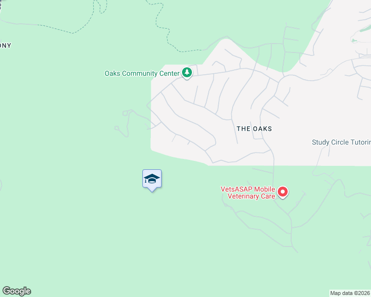 map of restaurants, bars, coffee shops, grocery stores, and more near 3781 Prado de Fucsia in Calabasas