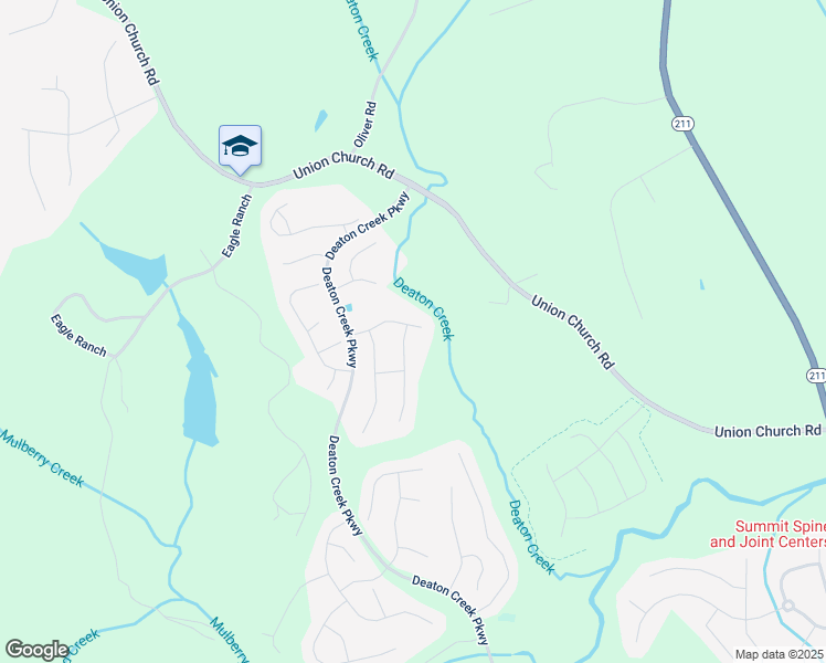 map of restaurants, bars, coffee shops, grocery stores, and more near 6708 Black Fox Drive in Hoschton