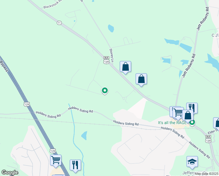 map of restaurants, bars, coffee shops, grocery stores, and more near 1923 Washington Street in Jefferson
