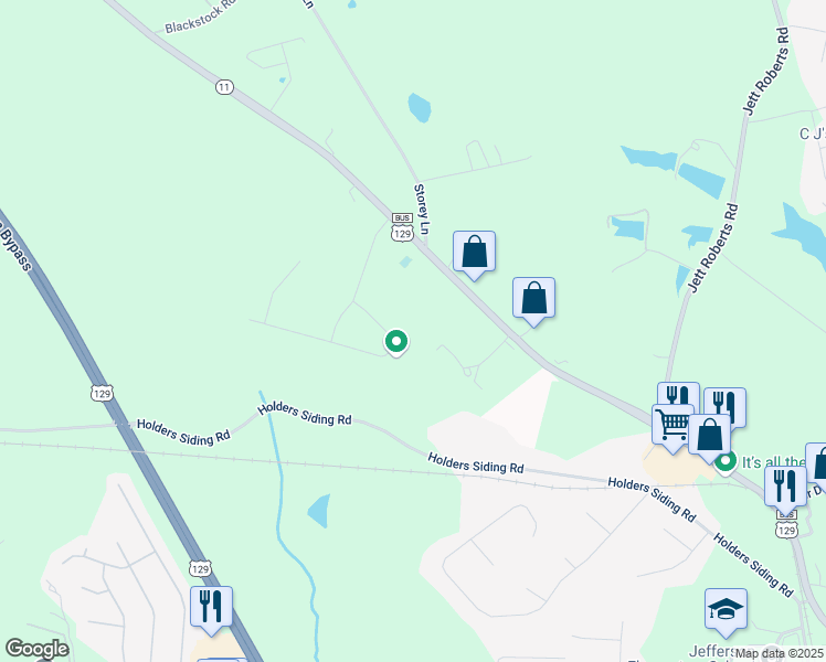 map of restaurants, bars, coffee shops, grocery stores, and more near 1923 Washington Street in Jefferson