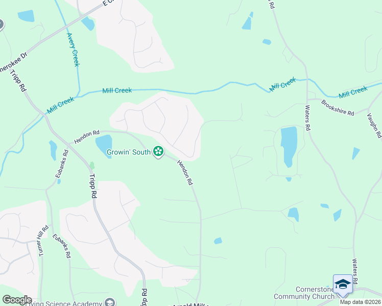 map of restaurants, bars, coffee shops, grocery stores, and more near 334 Heritage Overlook in Woodstock