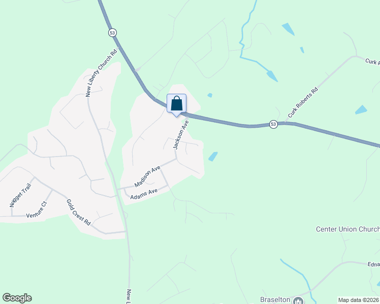 map of restaurants, bars, coffee shops, grocery stores, and more near 817 Monroe Court in Braselton