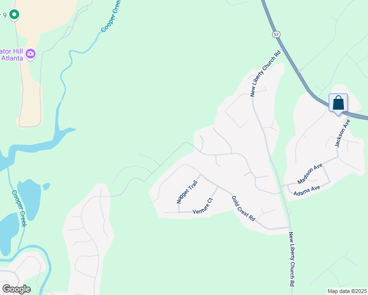 map of restaurants, bars, coffee shops, grocery stores, and more near 1279 Liberty Park Drive in Braselton