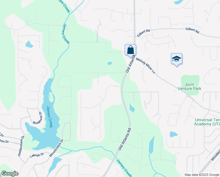 map of restaurants, bars, coffee shops, grocery stores, and more near 2095 Melrose Trace in Cumming