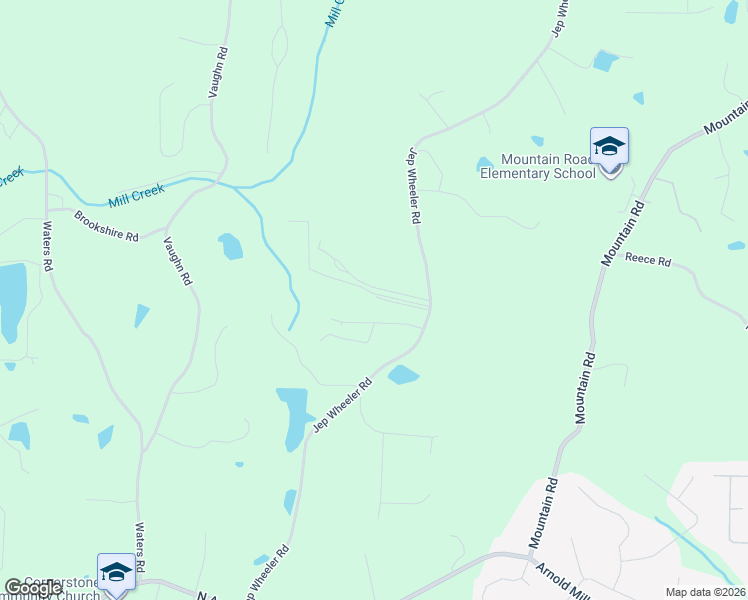 map of restaurants, bars, coffee shops, grocery stores, and more near 97 Ledford Lane in Woodstock