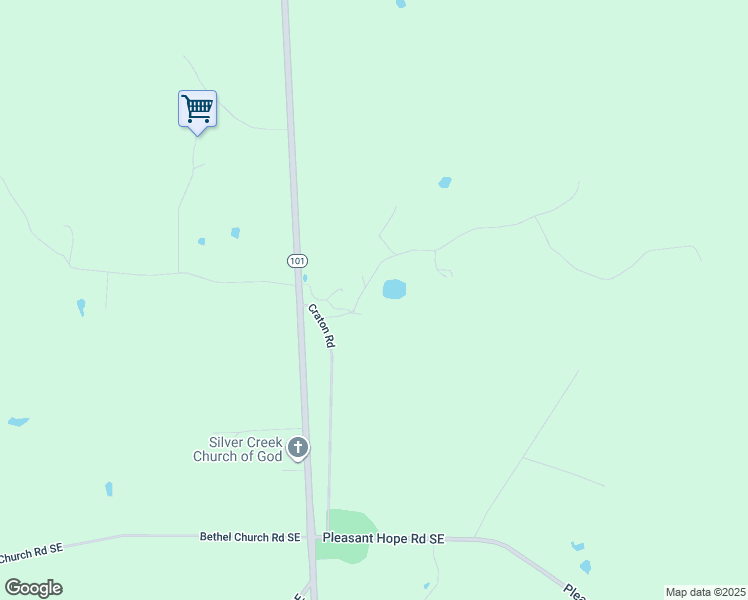 map of restaurants, bars, coffee shops, grocery stores, and more near in Silver Creek