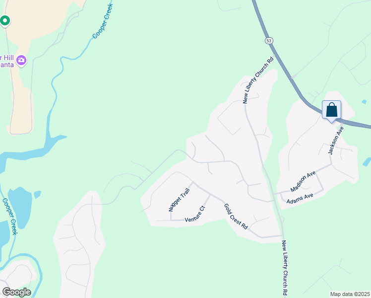 map of restaurants, bars, coffee shops, grocery stores, and more near 1232 Liberty Park Drive in Braselton