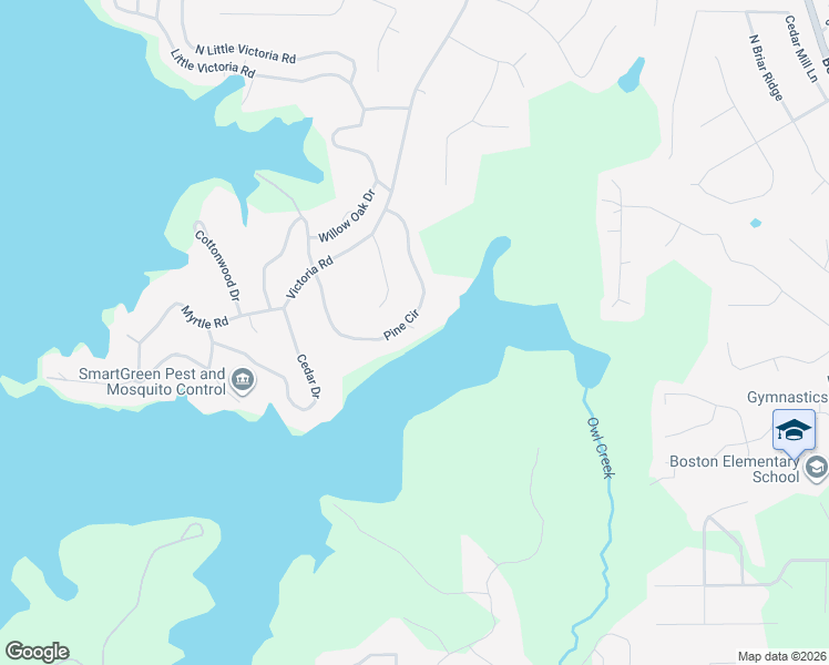 map of restaurants, bars, coffee shops, grocery stores, and more near 921 Pine Circle in Woodstock