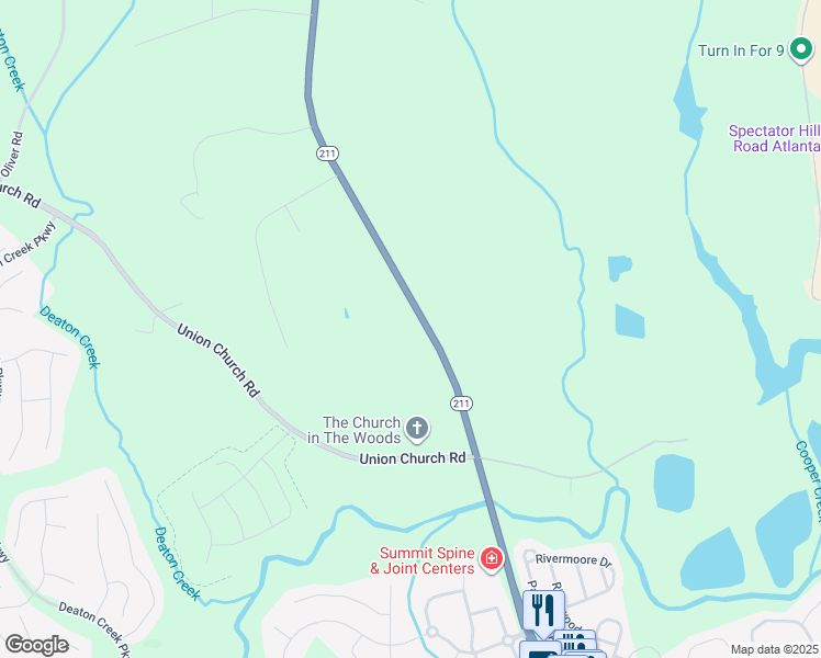 map of restaurants, bars, coffee shops, grocery stores, and more near 5516 Old Winder Highway in Braselton