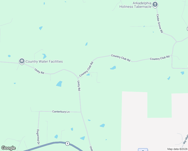 map of restaurants, bars, coffee shops, grocery stores, and more near 3341 Country Club Road in Arkadelphia
