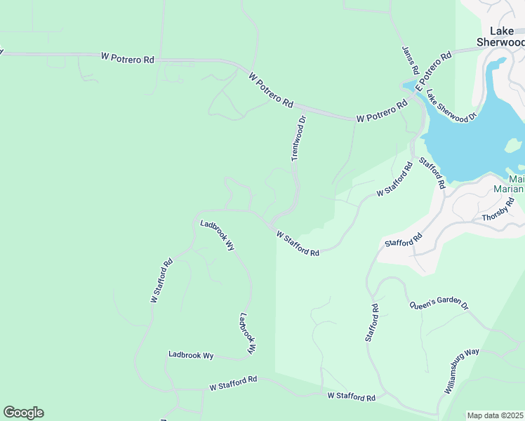 map of restaurants, bars, coffee shops, grocery stores, and more near 2479 Swanfield Court in Thousand Oaks