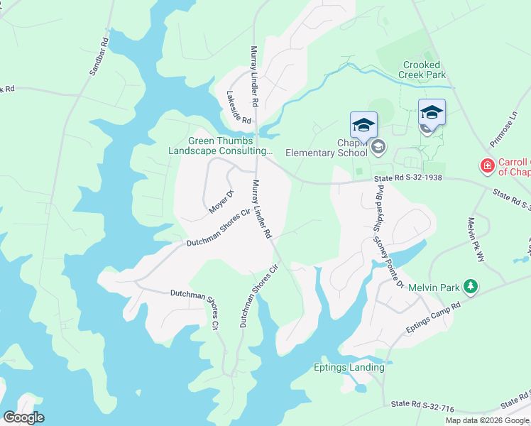 map of restaurants, bars, coffee shops, grocery stores, and more near 749 Murray Lindler Road in Chapin