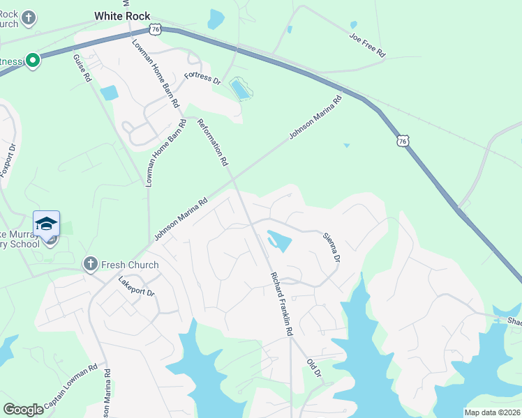 map of restaurants, bars, coffee shops, grocery stores, and more near 3 Hawks Ridge Court in Chapin